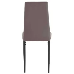 Wohnen Kunstlederstühle in hellem Braun - Matieu (4er Set)