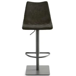 Wohnen Kunstleder-Tresenstuhl in Schwarz - Derict