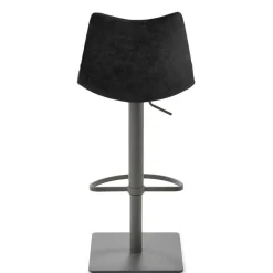 Wohnen Kunstleder-Tresenstuhl in Schwarz - Derict