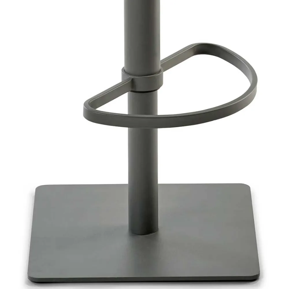 Wohnen Kunstleder-Tresenstuhl in Schwarz - Derict