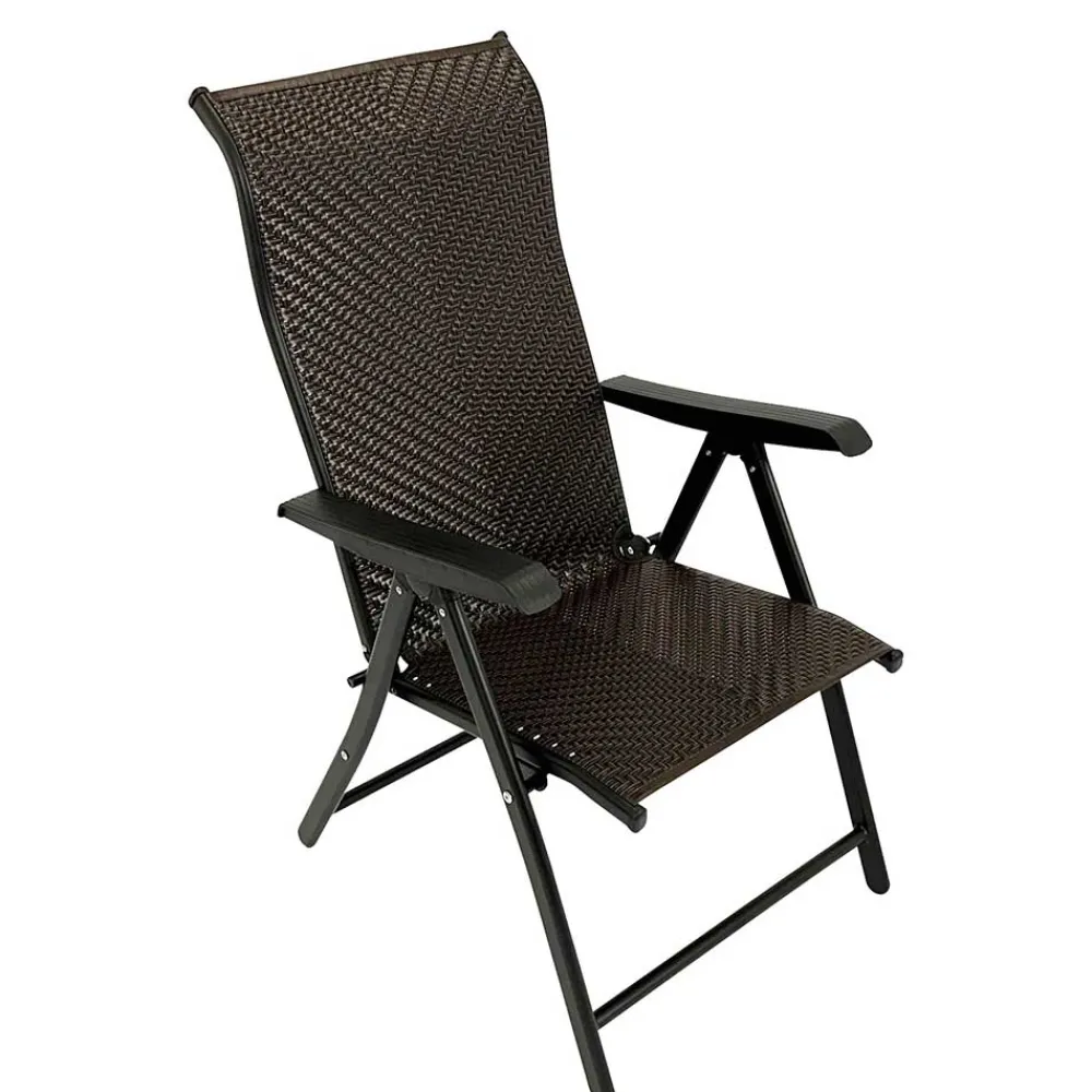 Wohnen Kunstrattan Klappsessel in Braun - Megan