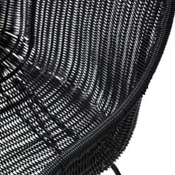 Wohnen Kunstrattan Stühle in Schwarz - Delhia (2er Set)