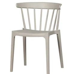 Wohnen Wohnzimmerstühle*Kunststoff Stühle in Hellgrau - Modesta (2er Set)