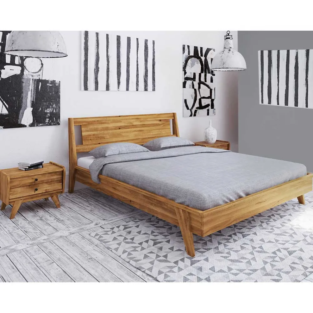 Wohnen Kurzes Bett mit Unterlänge 190 cm - Hardus (dreiteilig)