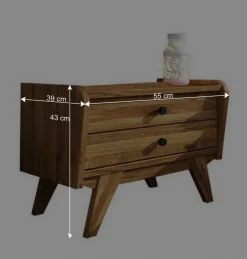 Wohnen Kurzes Bett mit Unterlänge 190 cm - Hardus (dreiteilig)