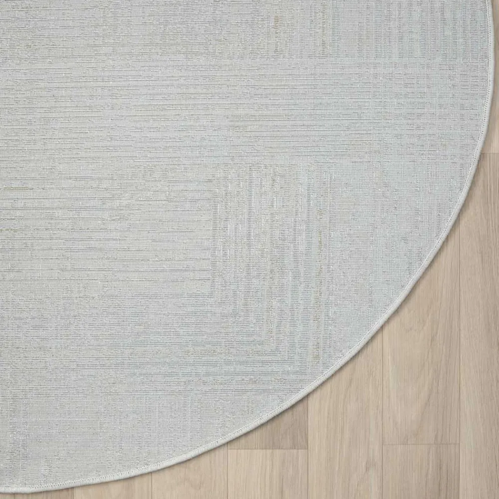 Wohnen Kurzflor Teppich in Rund 120cm - Elixar