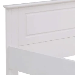 Wohnen Jugendbetten*Lackiertes Kiefernholz Ehebett in Weiß - Velriva