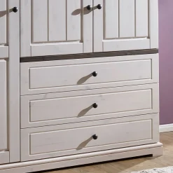 Wohnen Kinderkleiderschränke|Babyzimmerschränke*Landhaus Baby Kleiderschrank mit Schubladen - Rimesca