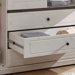 Wohnen Kinderkleiderschränke|Babyzimmerschränke*Landhaus Baby Kleiderschrank mit Schubladen - Rimesca