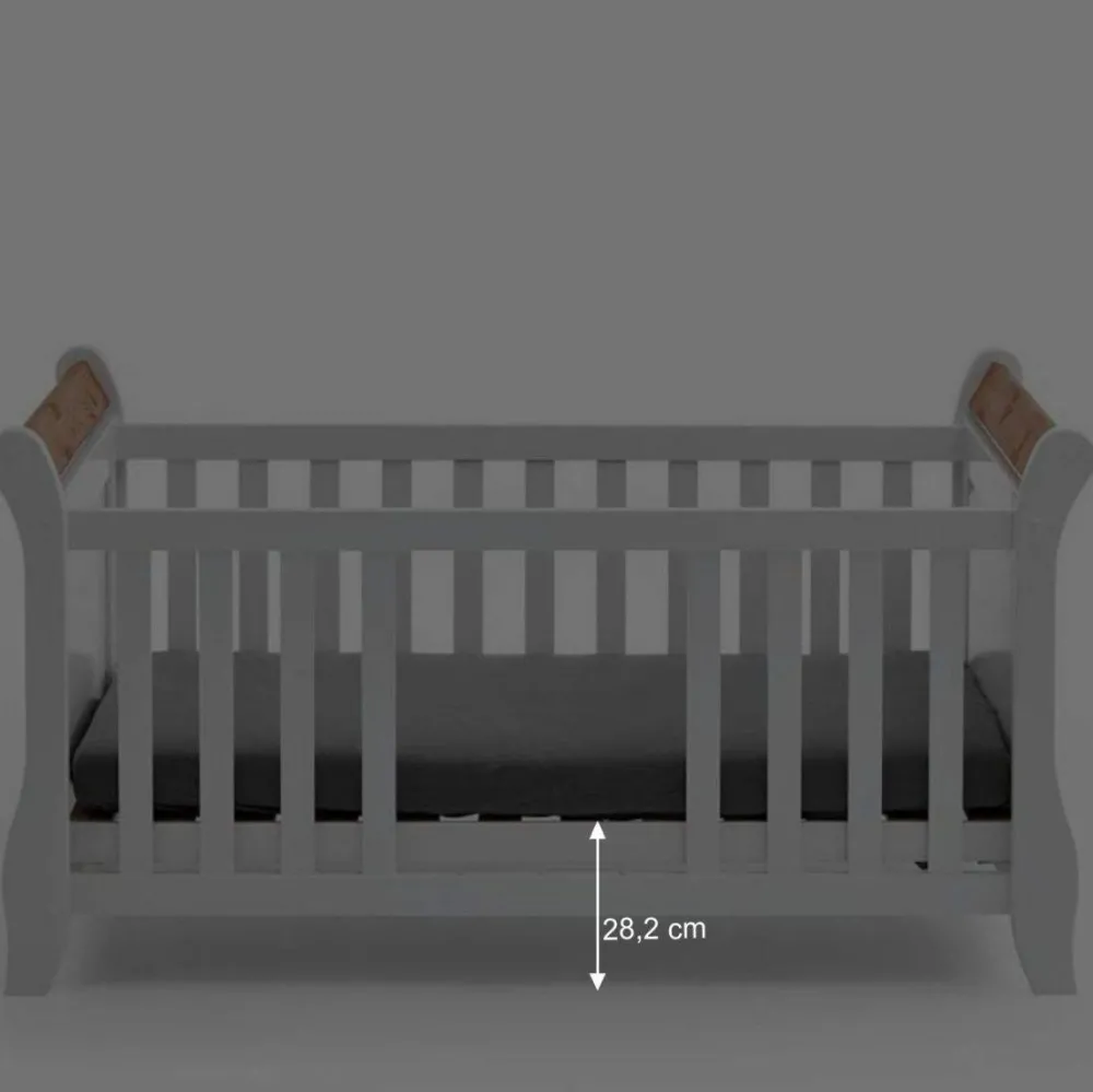 Wohnen Kindermöbel|Kinderbetten*Landhaus Babybett aus Kiefer zweifarbig - Sibiuta