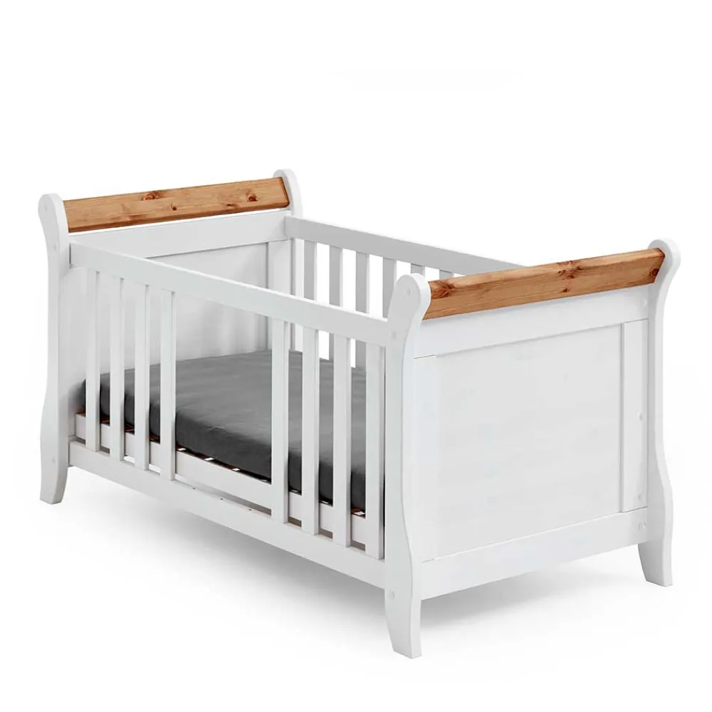 Wohnen Kindermöbel|Kinderbetten*Landhaus Babybett aus Kiefer zweifarbig - Sibiuta