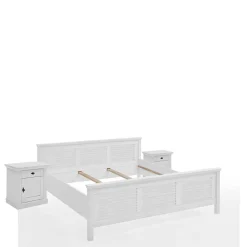 Wohnen Landhaus Bett mit Kopf- und Fußteil - Mira