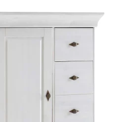 Wohnen Landhaus Brotschrank Satumare in Weiß