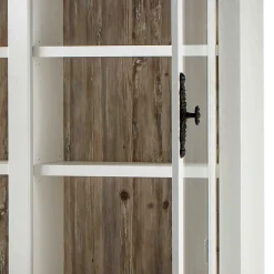 Wohnen Landhaus Buffet Schrank in Weiß Pinie Nedita 184 cm breit