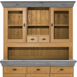Wohnen Landhaus Buffetschrank aus Massivholz zweifarbig - Eshelas