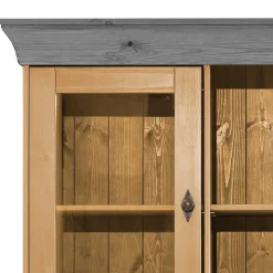 Wohnen Landhaus Buffetschrank aus Massivholz zweifarbig - Eshelas