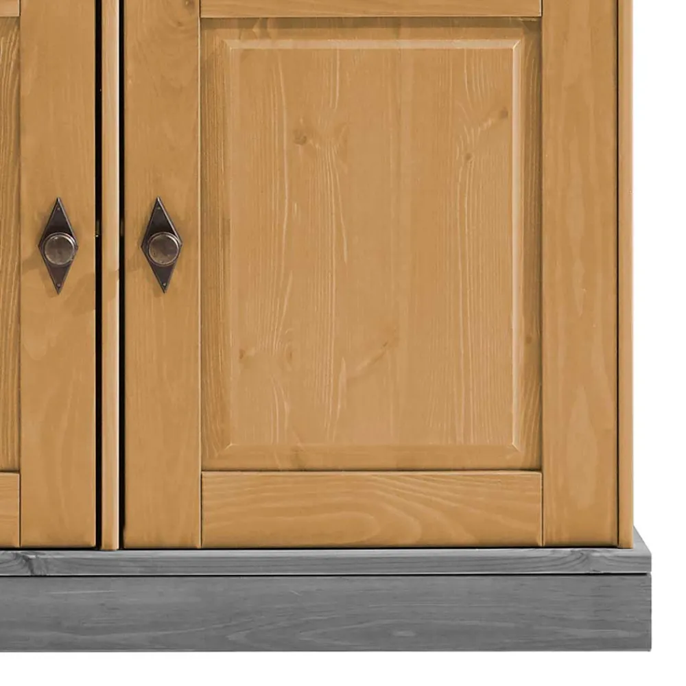 Wohnen Landhaus Buffetschrank aus Massivholz zweifarbig - Eshelas