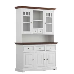 Wohnen Esszimmer-Vitrinen|Esszimmerschränke*Landhaus Buffetschrank aus Kiefer - Manipur