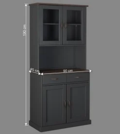 Wohnen Landhaus Buffetschrank in Grau & Braun - Nepplan