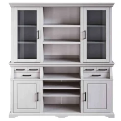 Wohnen Wohnzimmerschränke|Schränke*Landhaus Buffetschrank in Weiß Kiefer gewachst - Curcay