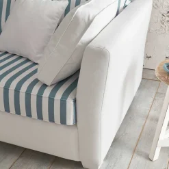 Wohnen Sofas|Sofa*Landhaus Couch gestreift - Ganbriassa