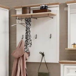 Wohnen Garderoben|Garderoben*Landhaus Dielen Set zweifarbig - Nurelcas (dreiteilig)