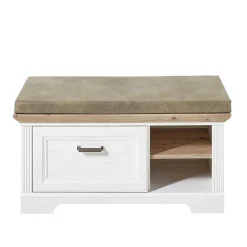 Wohnen Garderoben|Garderoben*Landhaus Dielenmöbel Set zweifarbig - Nurelcas (dreiteilig)