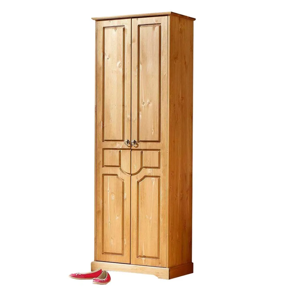 Wohnen Schränke|Garderobenschränke*Landhaus Dielenschrank aus Massivholz - Edranov