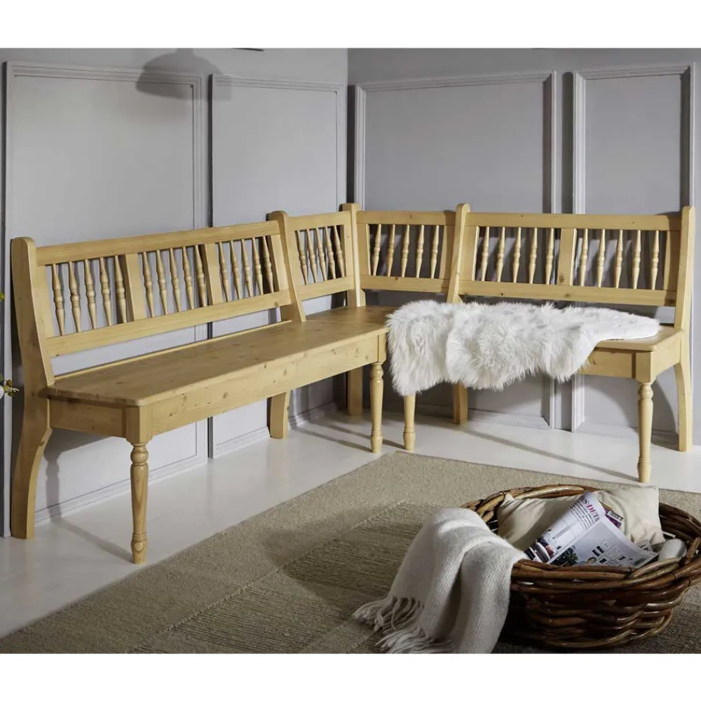 Wohnen Landhaus Eckbank Estern aus Fichte Massivholz