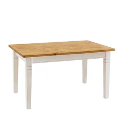 Wohnen Küchen-Essgruppen|Esszimmer Komplett*Landhaus Essgruppe Sibiuta in Weiß Kiefer massiv (vierteilig)