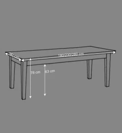 Wohnen Landhaus Esstisch Satumare mit Schubladen