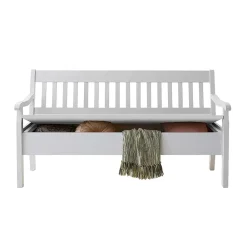 Wohnen Landhaus Esszimmerbank Zanaris in Weiß