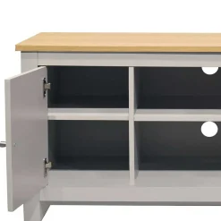 Wohnen Landhaus Fernseher Unterschrank in Grau & Eiche - Poliesti