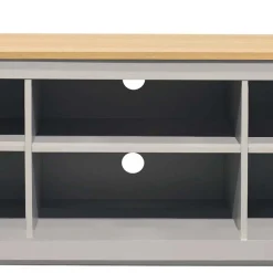 Wohnen Landhaus Fernseher Unterschrank in Grau & Eiche - Poliesti