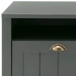 Wohnen Schuhschränke|Garderobenbänke*Landhaus Flur Bank in Dunkelgrün - Niestov