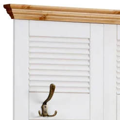 Wohnen Landhaus Garderobenpaneel in Lamellen Kassetten Optik - Axdonira