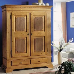 Wohnen Landhaus Garderobenschrank Prenzla aus Fichte massiv