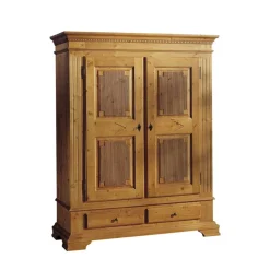 Wohnen Landhaus Garderobenschrank Prenzla aus Fichte massiv