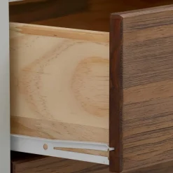 Wohnen Landhaus Highboard in Holz Braun und Grau - Veproma