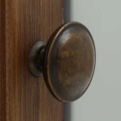 Wohnen Landhaus Highboard in Holz Braun und Grau - Veproma