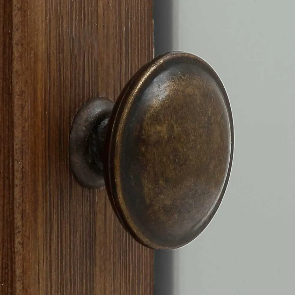 Wohnen Landhaus Highboard in Holz Braun und Grau - Veproma