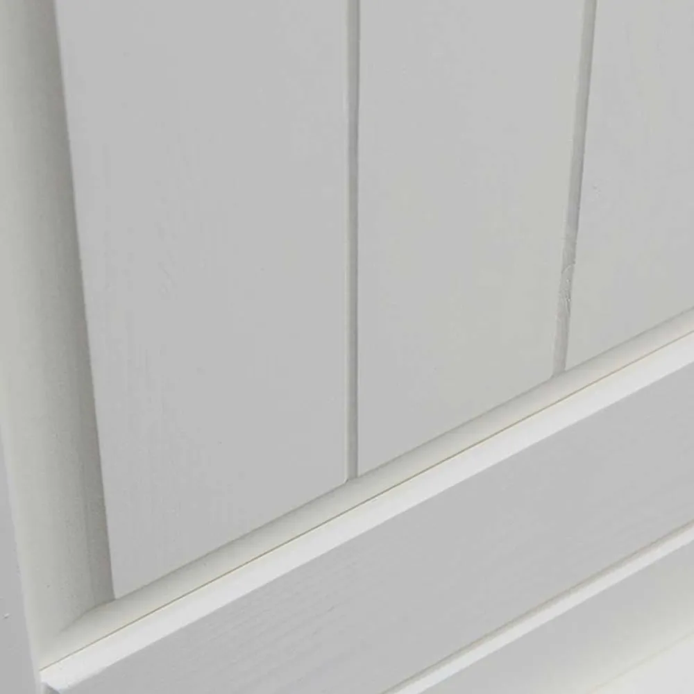 Wohnen Landhaus Highboard in Weiß lackiert - Indico