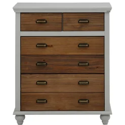 Wohnen Landhaus Hochkommode mit sechs Schubladen - Veproma