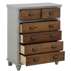 Wohnen Landhaus Hochkommode mit sechs Schubladen - Veproma