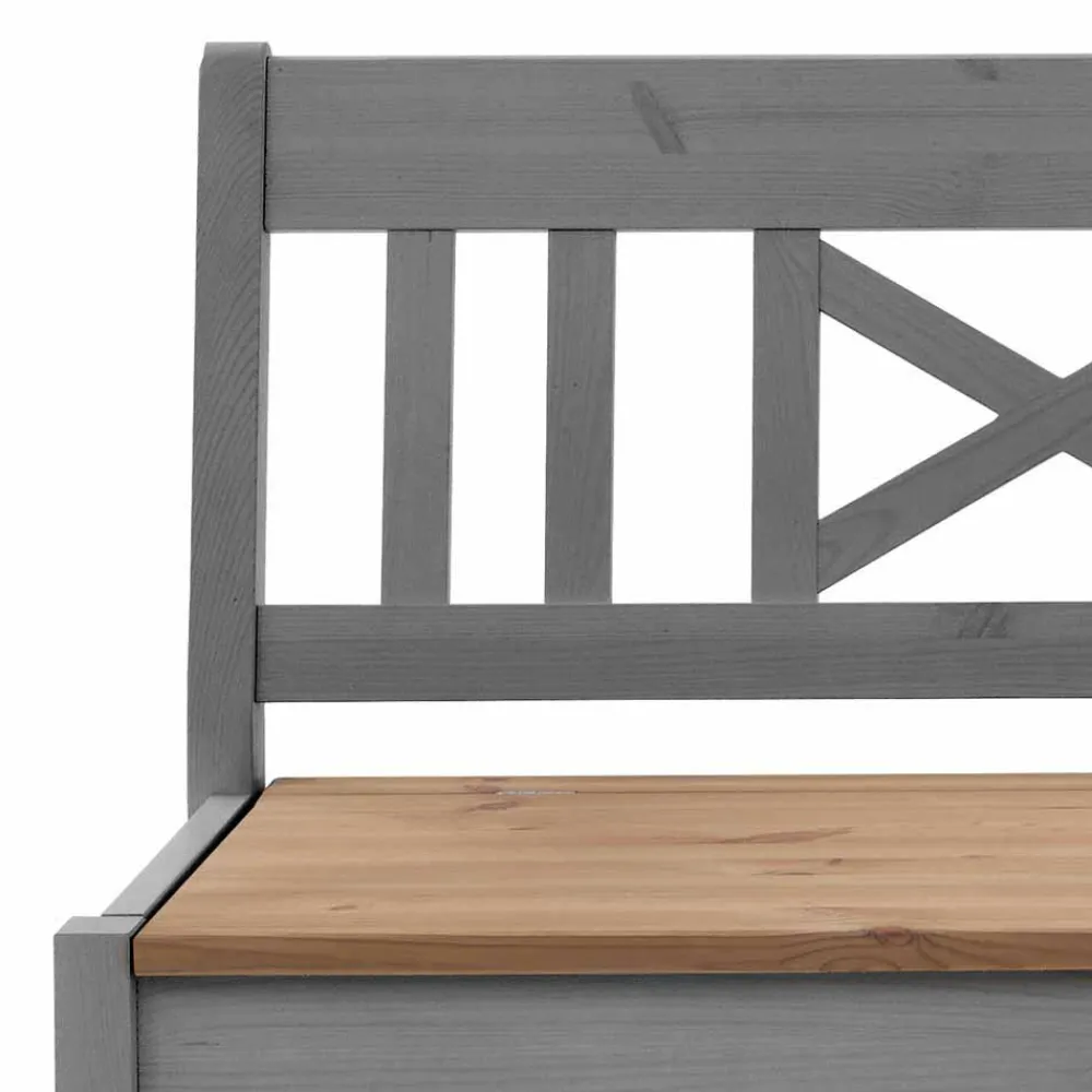 Wohnen Küchenbänke|Esszimmerbänke*Landhaus Holzbank Jytte drei Sitzplätze