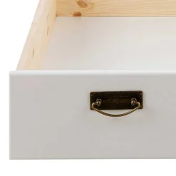 Wohnen Jugendbetten*Landhaus Holzbett in Weiß & Kirschbaum - Vendirai