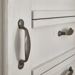 Wohnen Landhaus Kombi-Kommode in Weiß - Malvissa