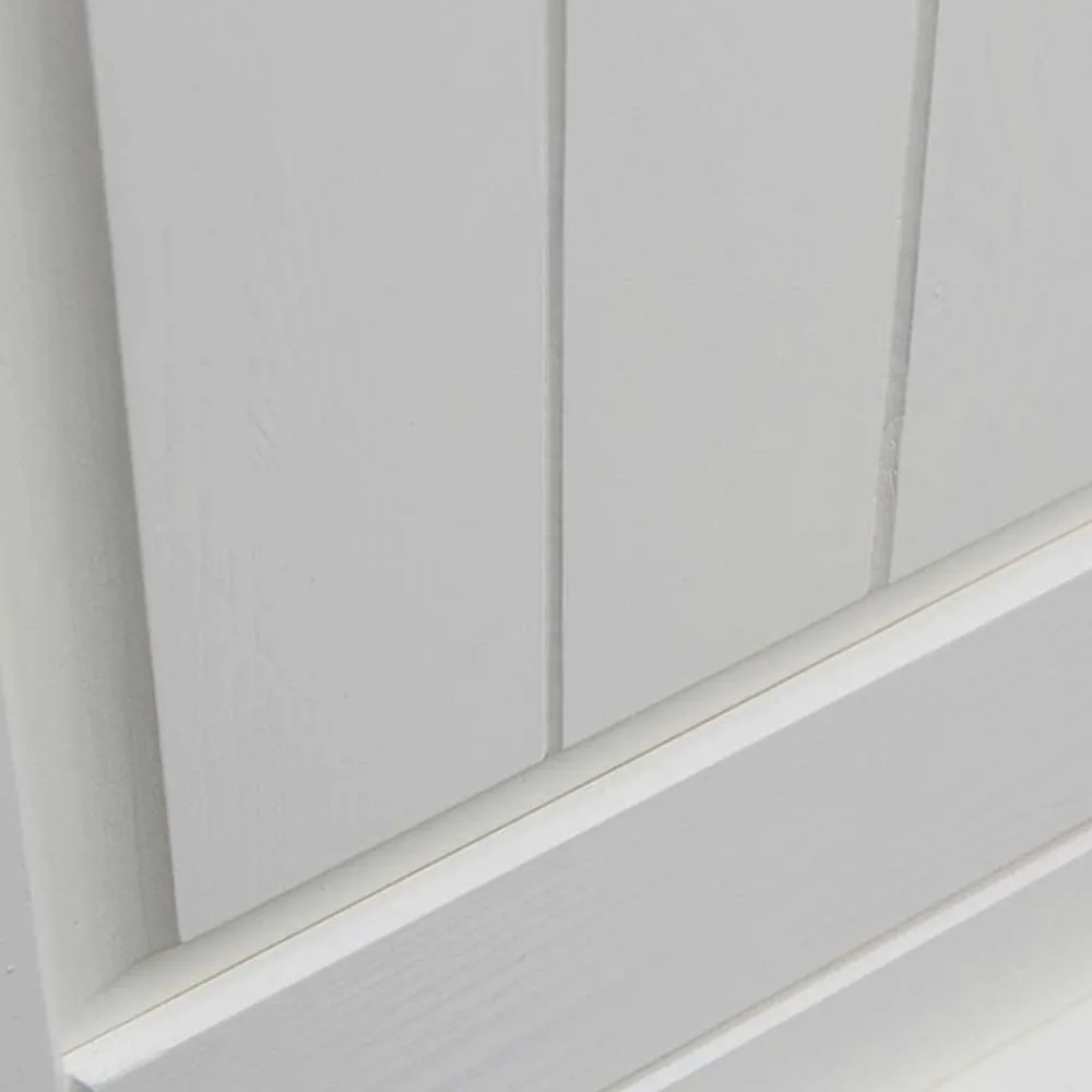 Wohnen Küchenschränke|Sideboards & Kommoden*Landhaus Kombikommode in Weiß und Nussbaum - Manipur