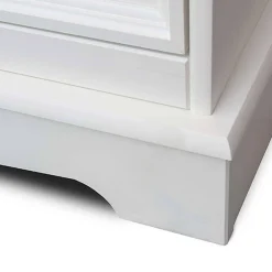 Wohnen Küchenschränke|Sideboards & Kommoden*Landhaus Kombikommode in Weiß und Nussbaum - Manipur