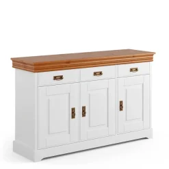 Wohnen Landhausmöbel|Küchenschränke*Landhaus Kombi-Kommode zweifarbig - Varicano